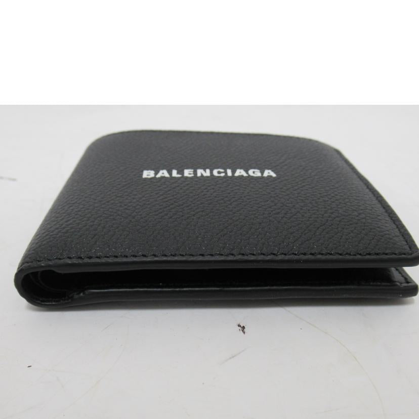 BALENCIAGA/二つ折り財布／レザー/594315//109*/Aランク/63