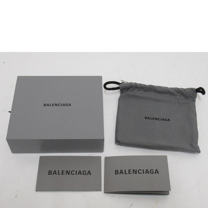 BALENCIAGA/二つ折り財布／レザー/594315//109*/Aランク/63