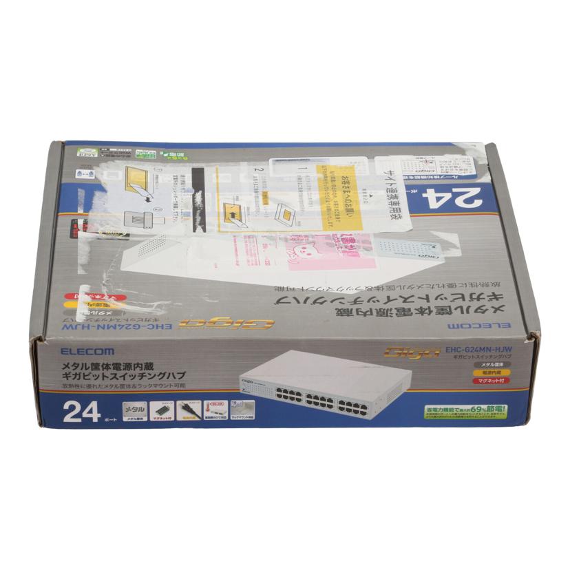 ELECOM エレコム　/24ポートギガビットスイッチングハブ/EHC-G24MN-HJW//2AL125603619E/Sランク/67