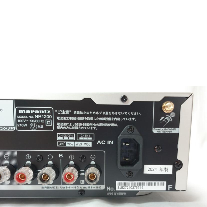marantz マランツ/Hi－Fiネットワークオーディオレシーバー/NR1200//BJB27240375744/ABランク/52