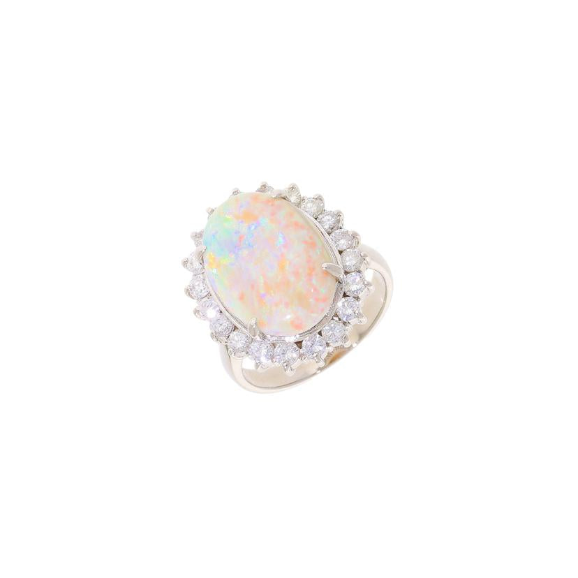 /◎Pt900オパールダイヤリング5．17／D1．02ct//Aランク/59