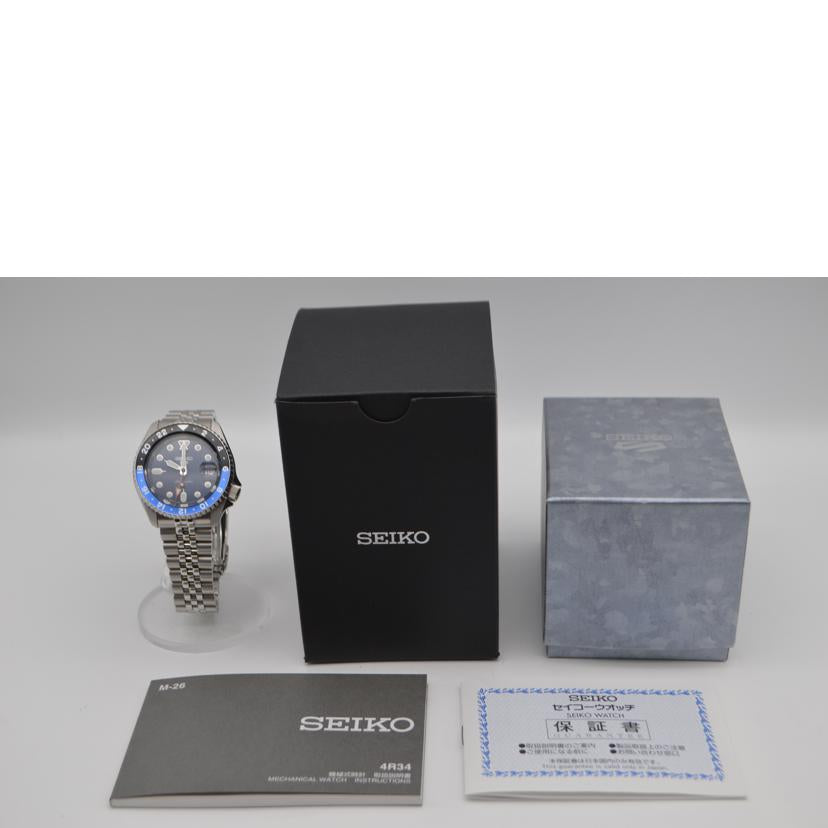 SEIKO セイコー/セイコー5スポーツデイトGMT／自動巻/SBSC003//742***/Aランク/89