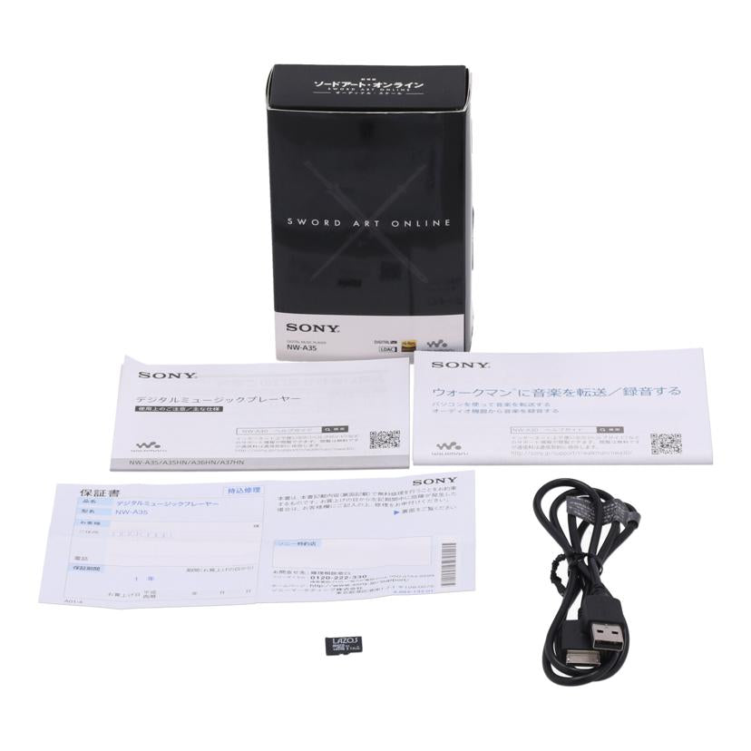 SONY　 ソニー　/ハイレゾ対応ウォークマン　ソードアートオンライン/NW-A35/SA/B//5085684/Aランク/69