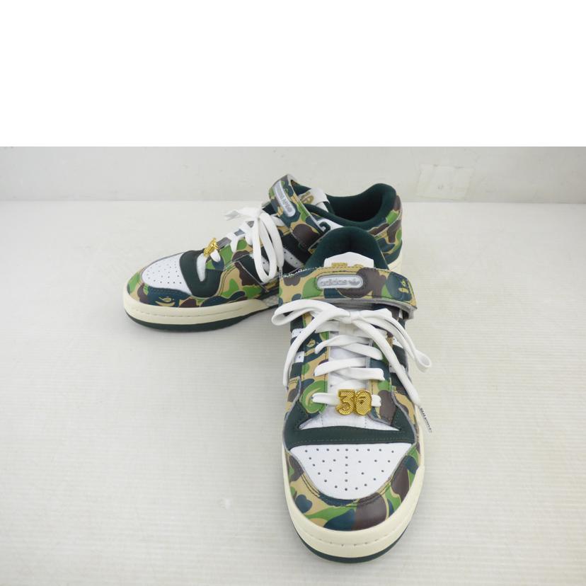 A　BATHING　APE×adidas A BATHING APE×adidas/Forum　84　Low　30th　Anniversary　Green　Camo/ID4771//ABランク/64