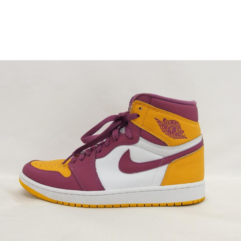 NIKE ナイキ/エアジョーダンレトロハイOG／パープルXイエロー/55088-706//ABランク/04