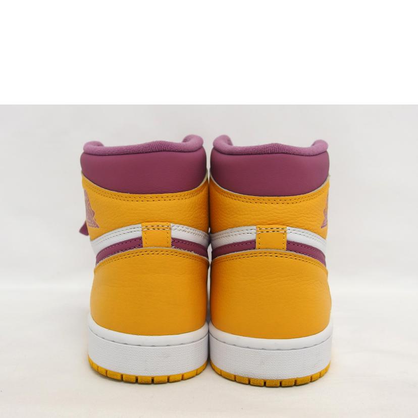 NIKE ナイキ/エアジョーダンレトロハイOG／パープルXイエロー/55088-706//ABランク/04