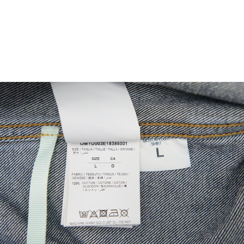 Off－White オフホワイト/クラッシュ加工デニムシャツ/OMYD003E18386001//Aランク/24