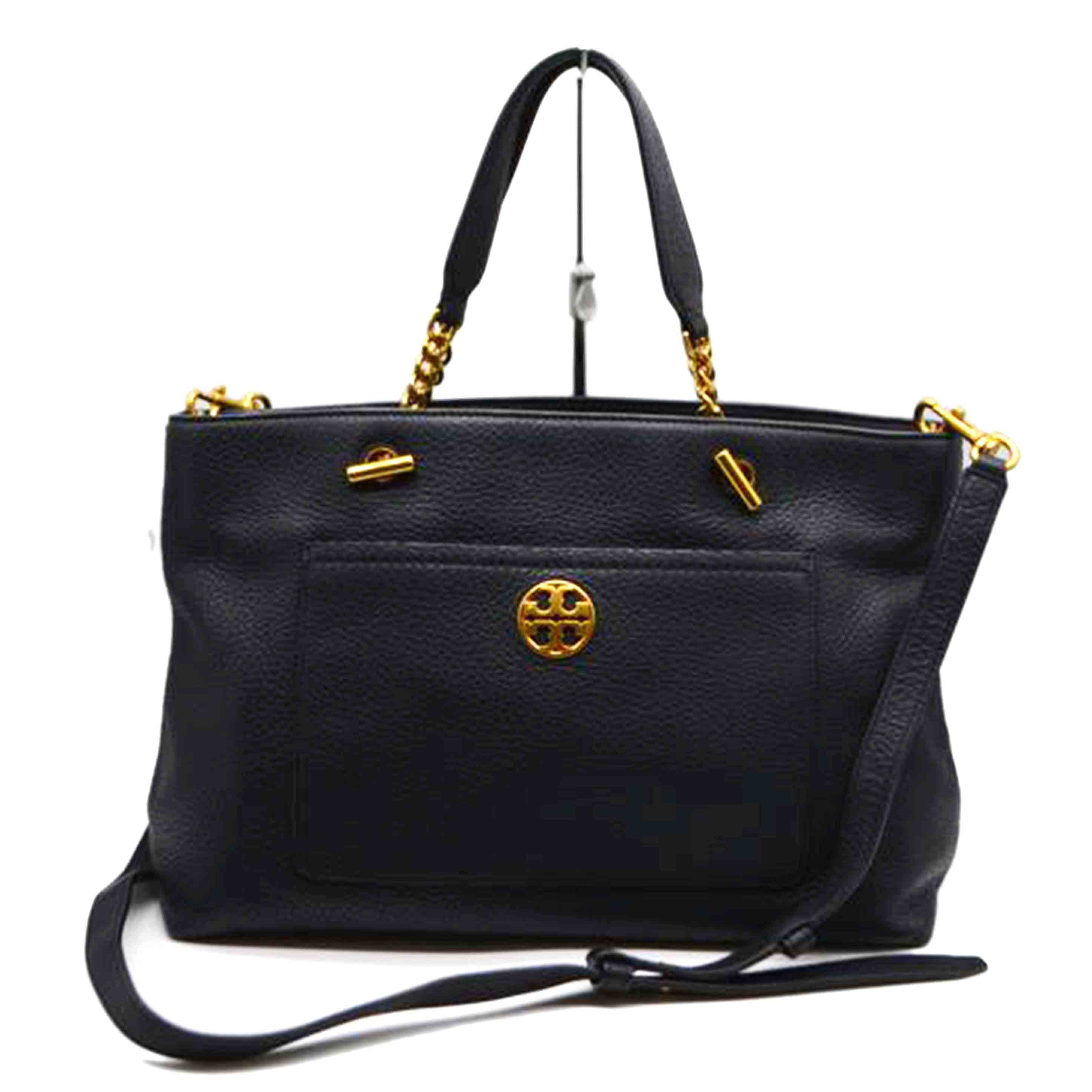 TORY　BURCH トリーバーチ/チェルシーロゴポケット2wayレザートート/40125-104//Aランク/89