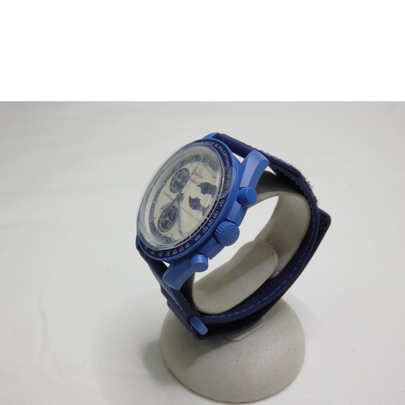 OMEGA×swatch オメガ×スウォッチ/MISSION　TO　THE　SUPERBLUEMOONPHASE/SO33N700//Aランク/84