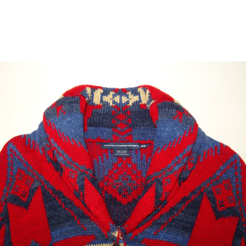 RALPH LAUREN SPORT ラルフローレンスポーツ/90年代ネイティブ柄カーディガン/ABランク/69【中古】 RALPHLAUREN SPORT ラルフローレンスポーツ/メンズファッション