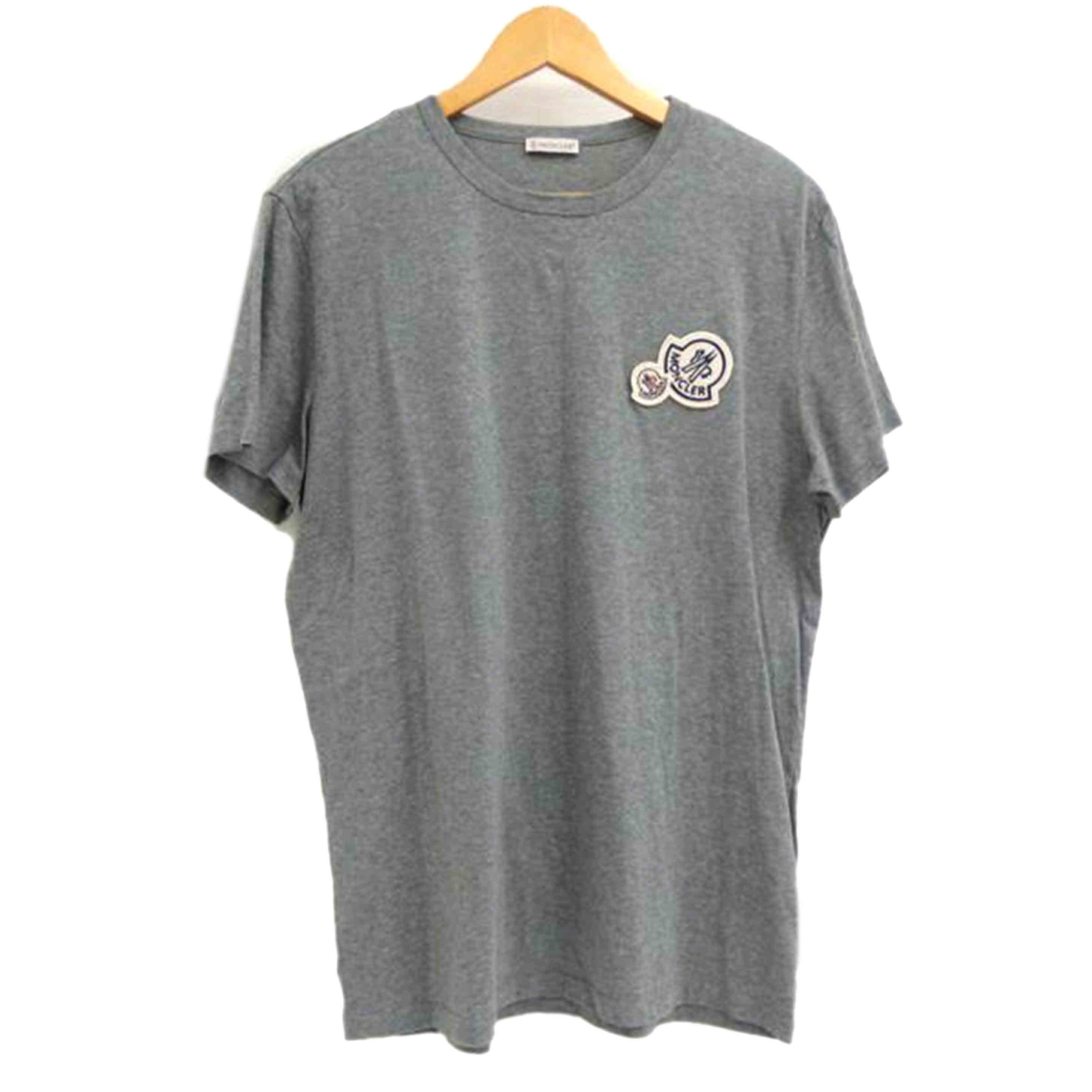 MONCLER ﾓﾝｸﾚｰﾙ/MONCLERワッペンTシャツ／グレー/E20918032500 8390Y//ABランク/82