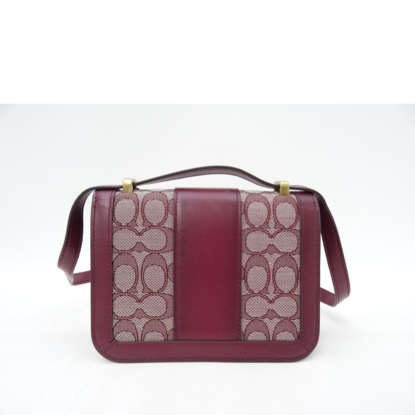 COACH/シグネチャーアリーショルダー／ボルドー/C3760//B21**/Aランク/69