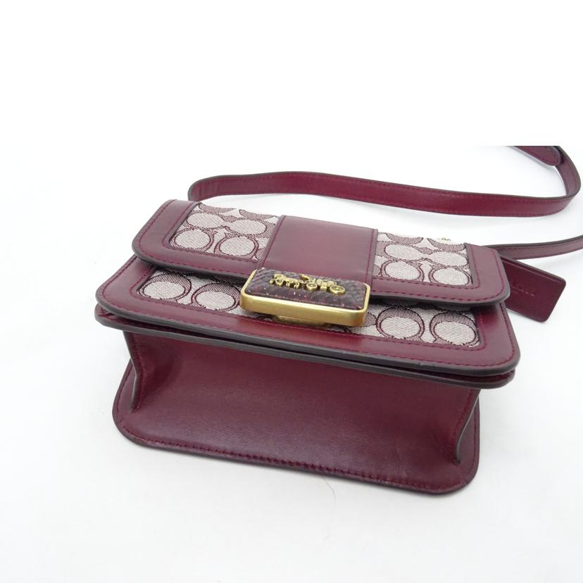 COACH/シグネチャーアリーショルダー／ボルドー/C3760//B21**/Aランク/69