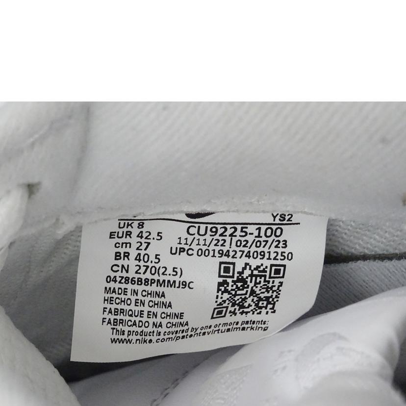 NIKE×Supreme ナイキ×シュプリーム/Supremeエアフォース1LOW／WH/CU9225-100//Sランク/69