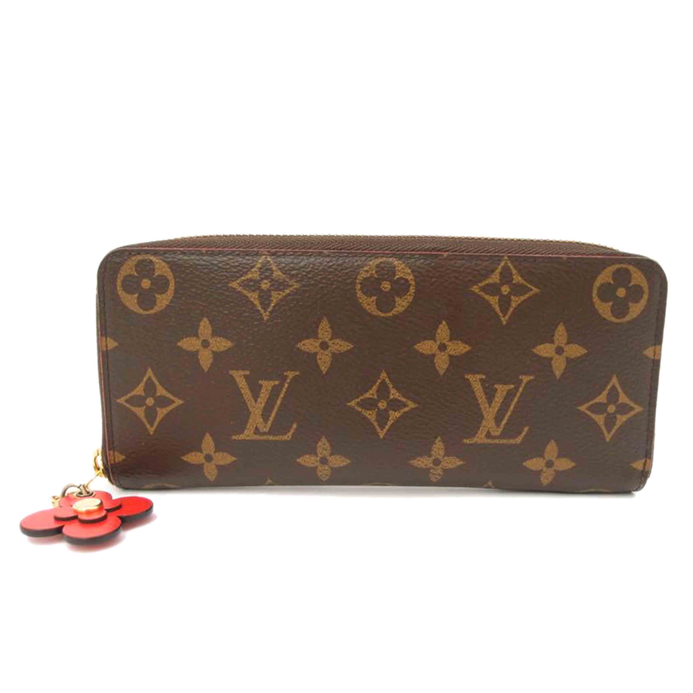 LOUIS　VUITTON/ポルトフォイユ・クレマンス／モノグラム／レッド/M62940//GI3***/ABランク/69