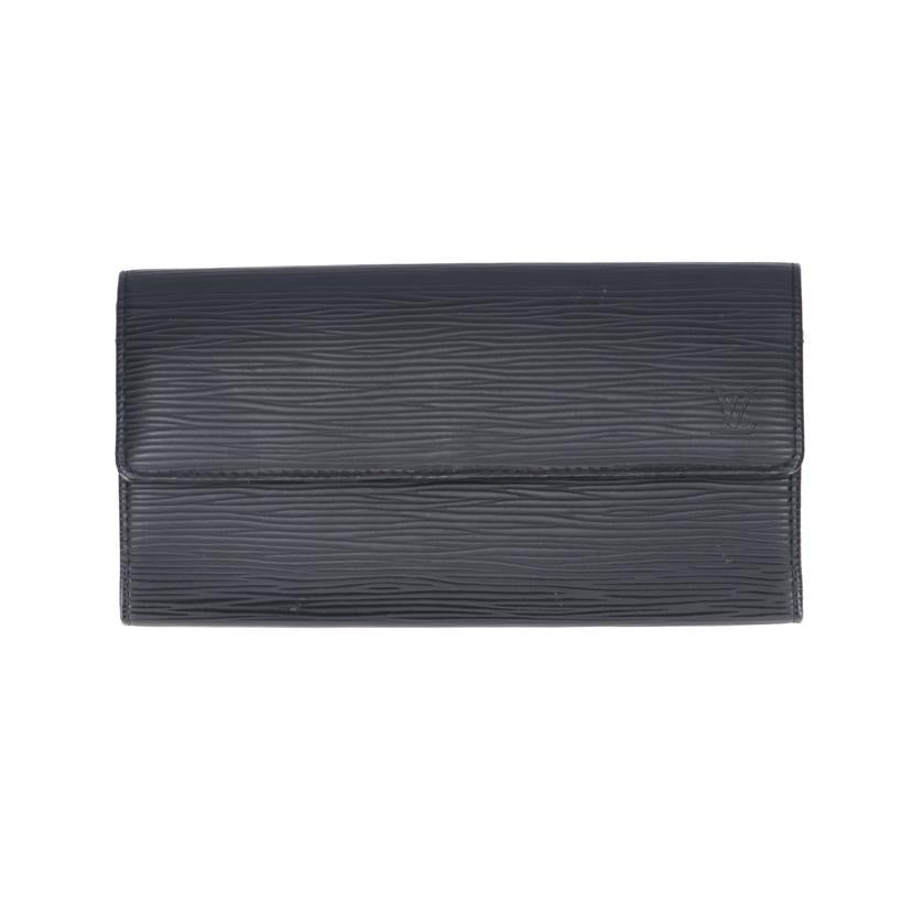 LOUIS　VUITTON ﾙｲ･ｳﾞｨﾄﾝ/ポルトフォイユ・サラ／エピ　ノワール/M63742//CA3***/ABランク/93