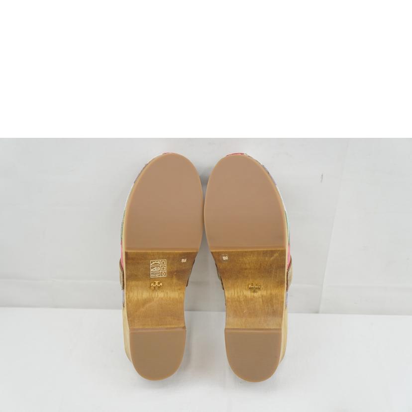 TORY　BURCH トリーバーチ/TORY　BURCH　JESSA　CLOG　NAT　SUEDE　25．0/83294//Aランク/67