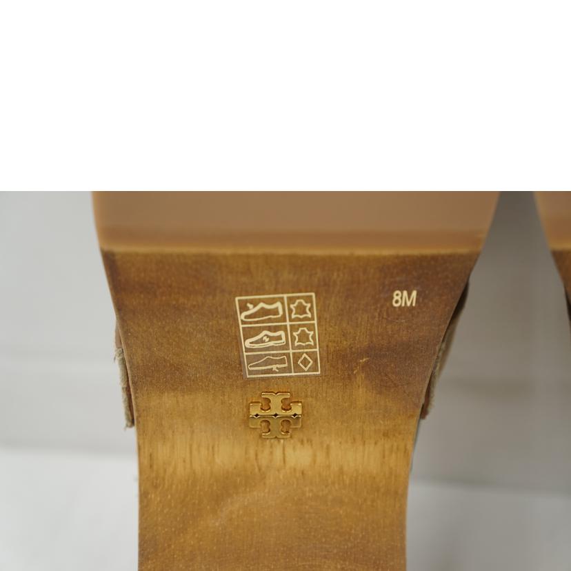 TORY　BURCH トリーバーチ/TORY　BURCH　JESSA　CLOG　NAT　SUEDE　25．0/83294//Aランク/67