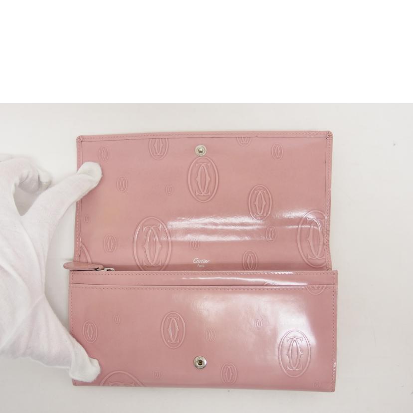 Cartier カルティエ/ハッピーバースデー長財布／パテント／ピンク/L3000785//RL1*****/Bランク/04