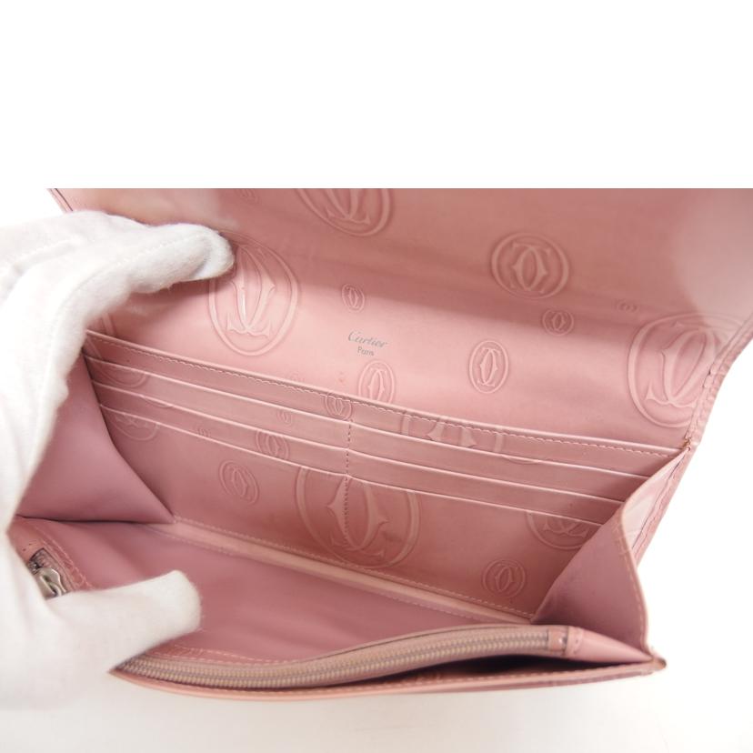 Cartier カルティエ/ハッピーバースデー長財布／パテント／ピンク/L3000785//RL1*****/Bランク/04