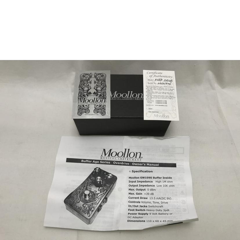 Moollon/Distortion ムーロン ギターエフェクター Moollon Overdrive