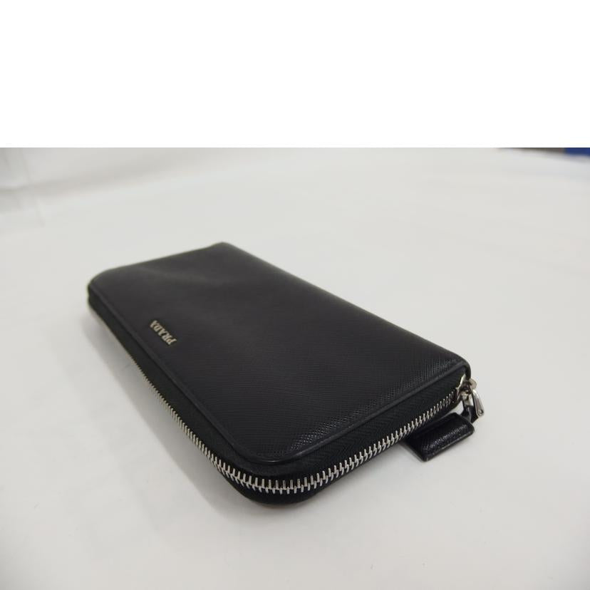 PRADA ﾌﾟﾗﾀﾞ/ジップラウンドウォレット//Bランク/82