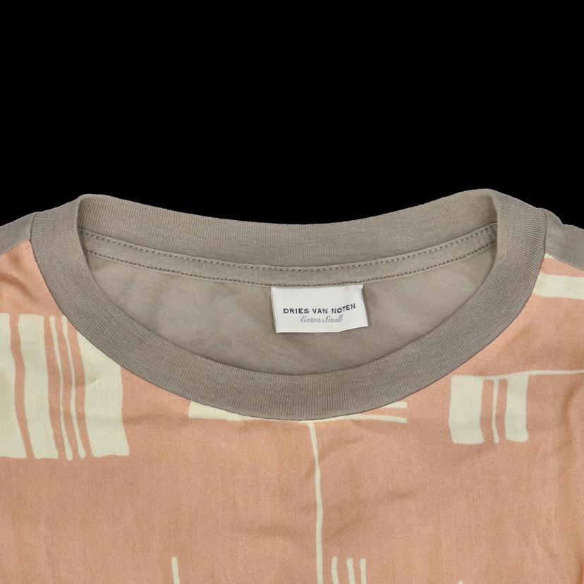 DRIESVANNOTEN ドリスヴァンノッテン/幾何学模様半袖Tシャツ／ベージュ//ABランク/82