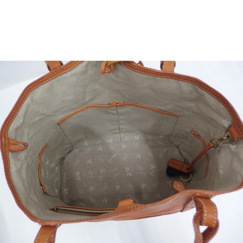 genten ゲンテン/gentenレザートートバック／ブラウン//ABランク/82