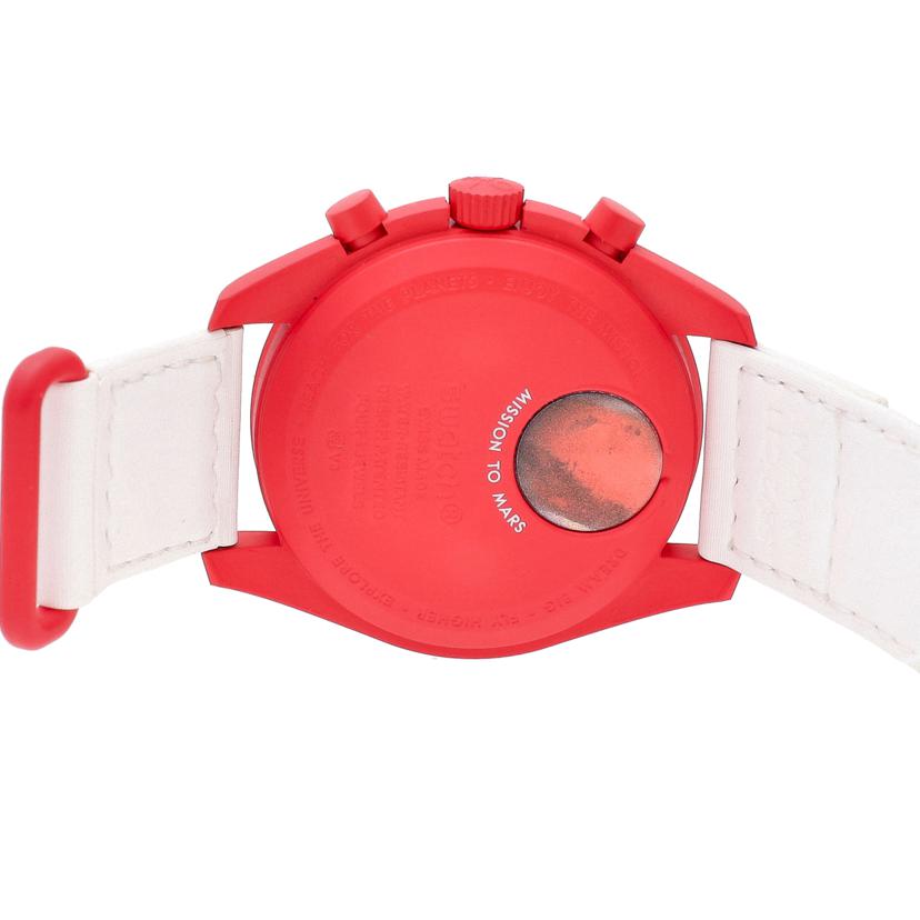 OMEGA×swatch オメガ×スウォッチ/ムーンスウォッチ／MISSION　TO　MARS／クオーツ/SO33R100//Aランク/69