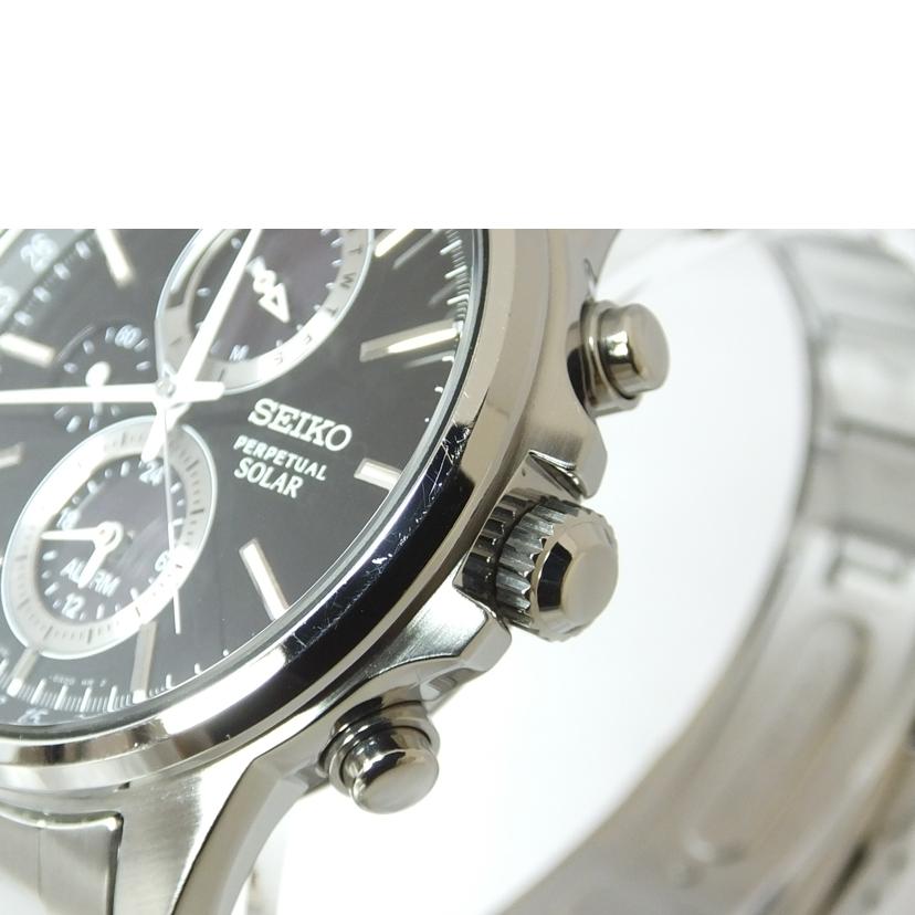 SEIKO セイコー/スピリットスマート／パーペチュアル／アラームクロノグラフ／ソーラー/ V198-0AC0//9D0***/ABランク/88
