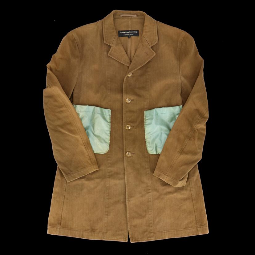 COMMEdesGARCONS/アーカオブ／PVCポケットワークコート／キャメル//ABランク/82