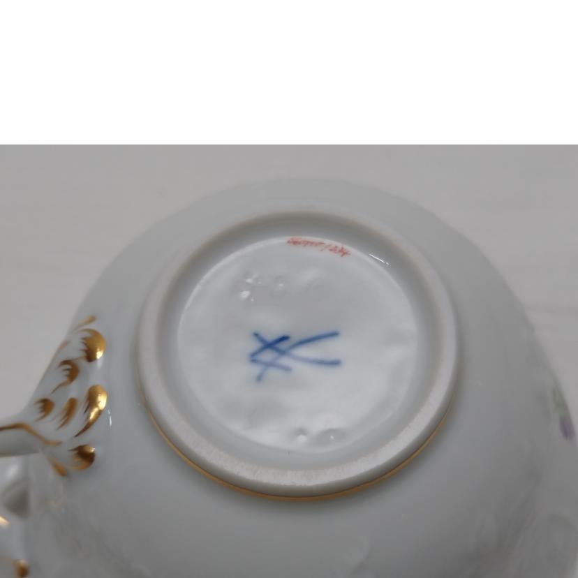 Meissen マイセン/ベーシックフラワー　ブーケエンボス　カップ＆ソーサー//ABランク/52