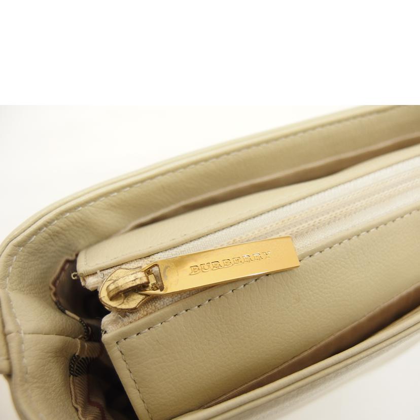BURBERRY バーバリー/レザーワンショルダーバッグ／アイボリー//Bランク/04