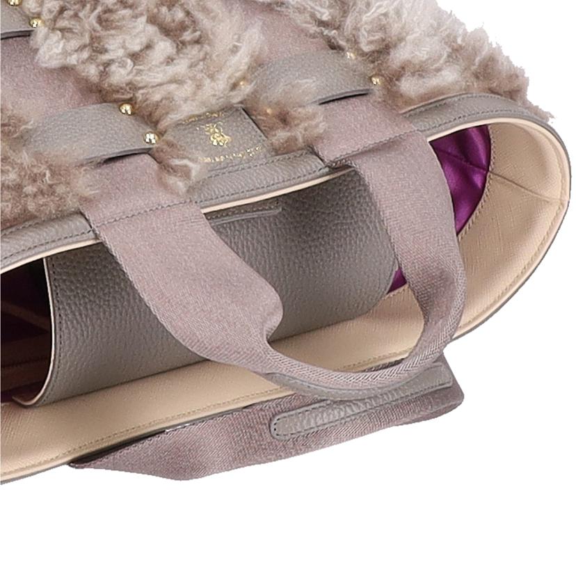 A．D．M．J ｴｰﾃﾞｨｰｴﾑｼﾞｪｲ/カシミアファートートバッグ//A47****/Aランク/93