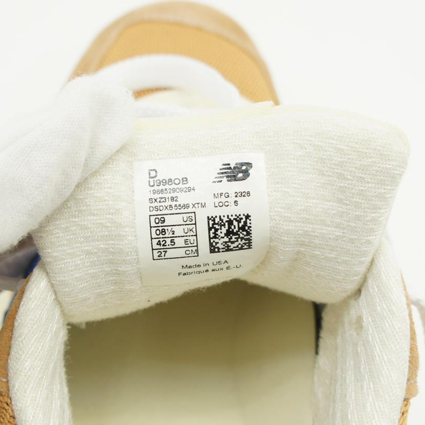 new　balance ニューバランス/U998OB／セピア/U998OB//ｻｲｽﾞ:27cm/Aランク/75