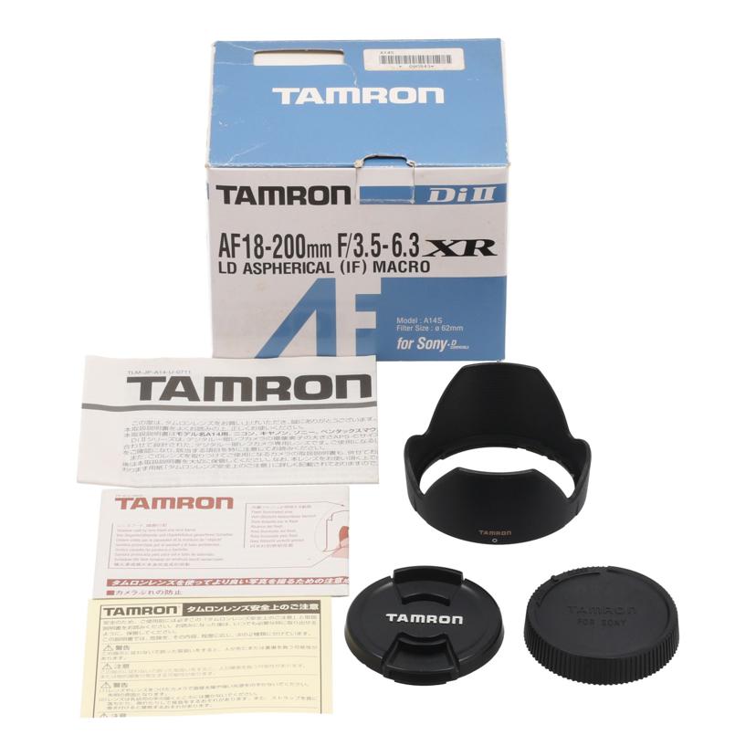 TAMRON SONY A タムロン /交換レンズ/18-200mm/AF 18-200mm F3.5-6.3 XR Di II LD Asp//090843/Bランク/22