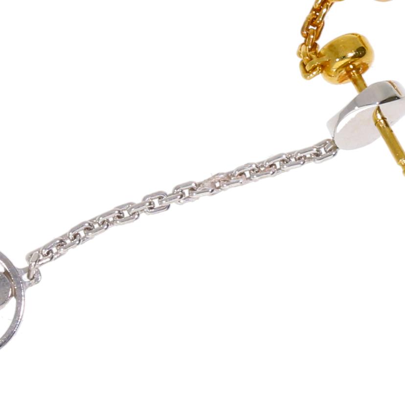 LV ルイヴィトン/モノグラムイディールダブルチェーンピアスAu750/Q96413//A29656/Aランク/78