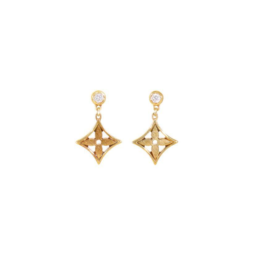 LV ルイヴィトン/モノグラムイディールダイヤピアスAu750//391618 381335/Aランク/78
