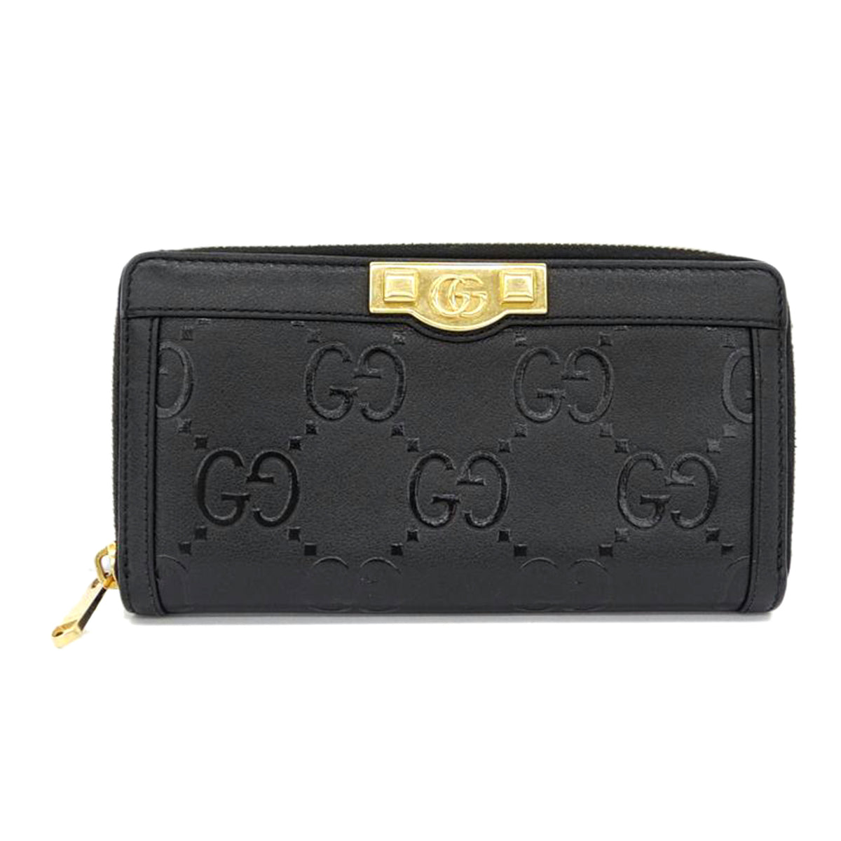 GUCCI グッチ/GUCCI/GGエンボスジップアラウンドウォレット/676152//Aランク/75