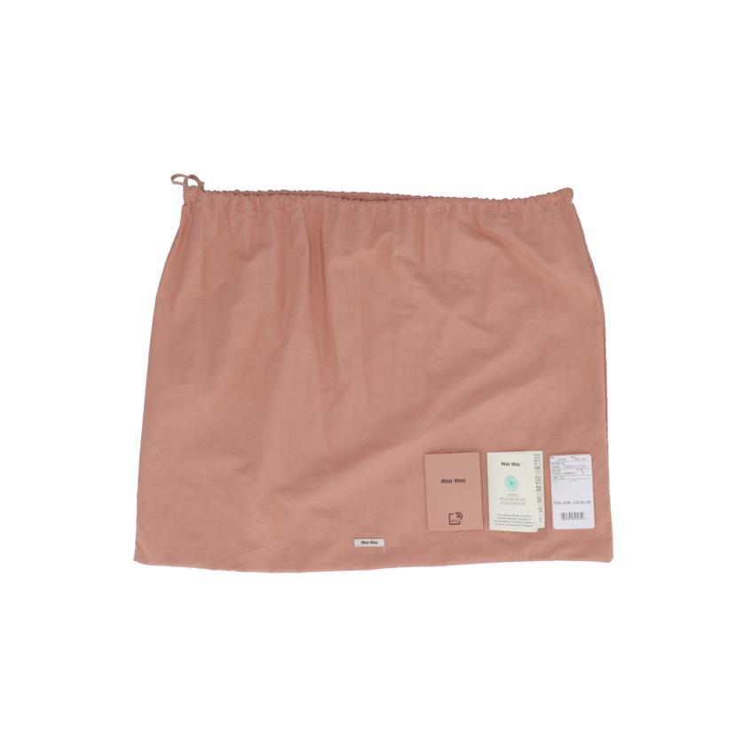 MIUMIU ミュウミュウ/ギンガムチェック刺繍バケットハット/5HC196 2F84//ｻｲｽ***/SAランク/91