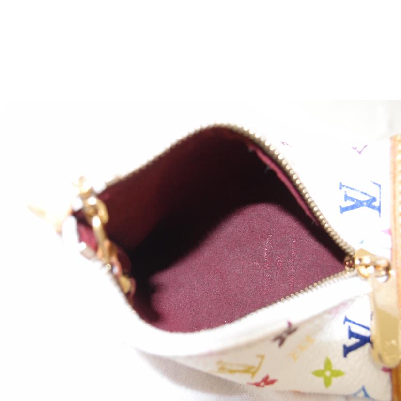 LOUIS　VUITTON ルイヴィトン　ビトン　コインケース　モノグラムマルチカラー　キーリング付　白　レディース/ベルランゴ／マルチカラー／ブロン/M58028//SR0***/Bランク/69