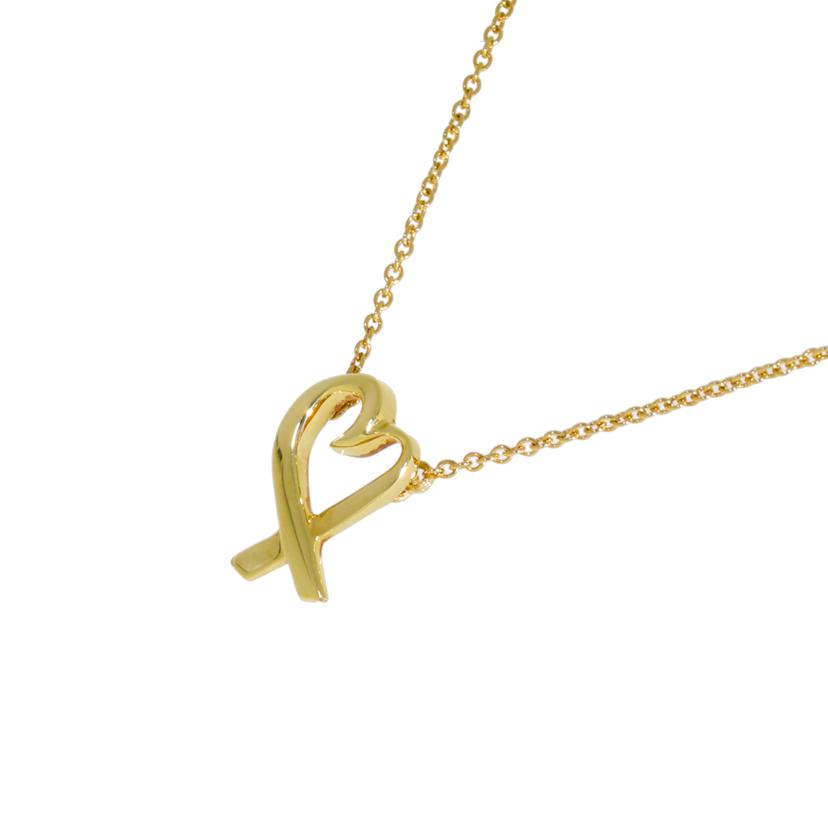 TIFFANY＆Co． ティファニー/750ラビングハートネックレス//Aランク/93