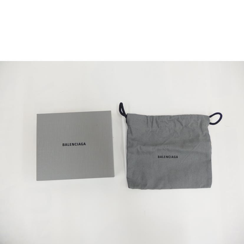 BALENCIAGA ﾊﾞﾚﾝｼｱｶﾞ/2つ折り財布／ブラック/594216//Bランク/82