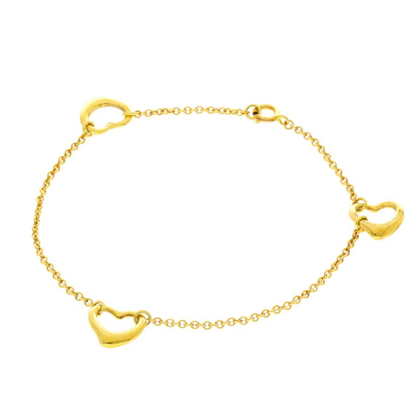 TIFFANY＆Co． ティファニー/750オープンハートブレスレット//Aランク/18