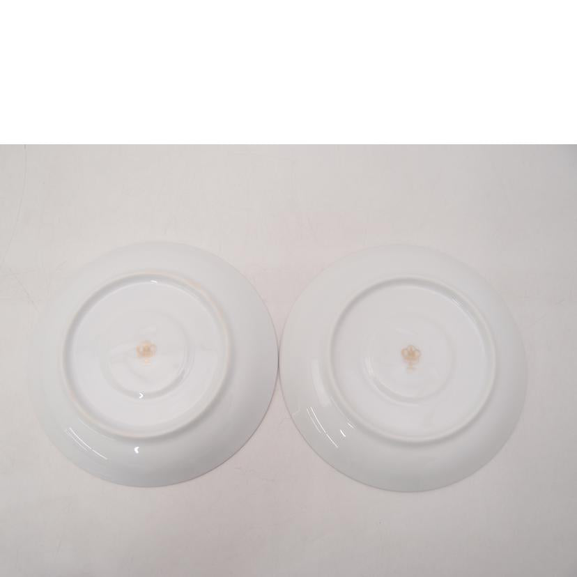 OOKURA 大倉陶園/カップ＆ソーサー　ペア/ﾌﾞﾙｰﾛｰｽﾞ//Sランク/69