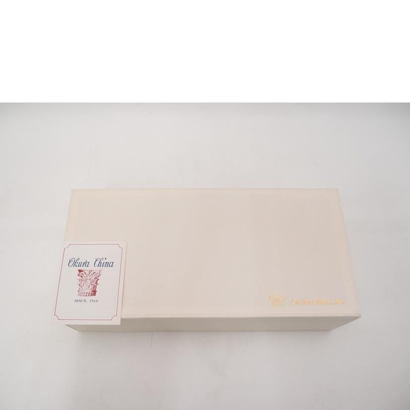 OOKURA 大倉陶園/カップ＆ソーサー　ペア/ﾌﾞﾙｰﾛｰｽﾞ//Sランク/69