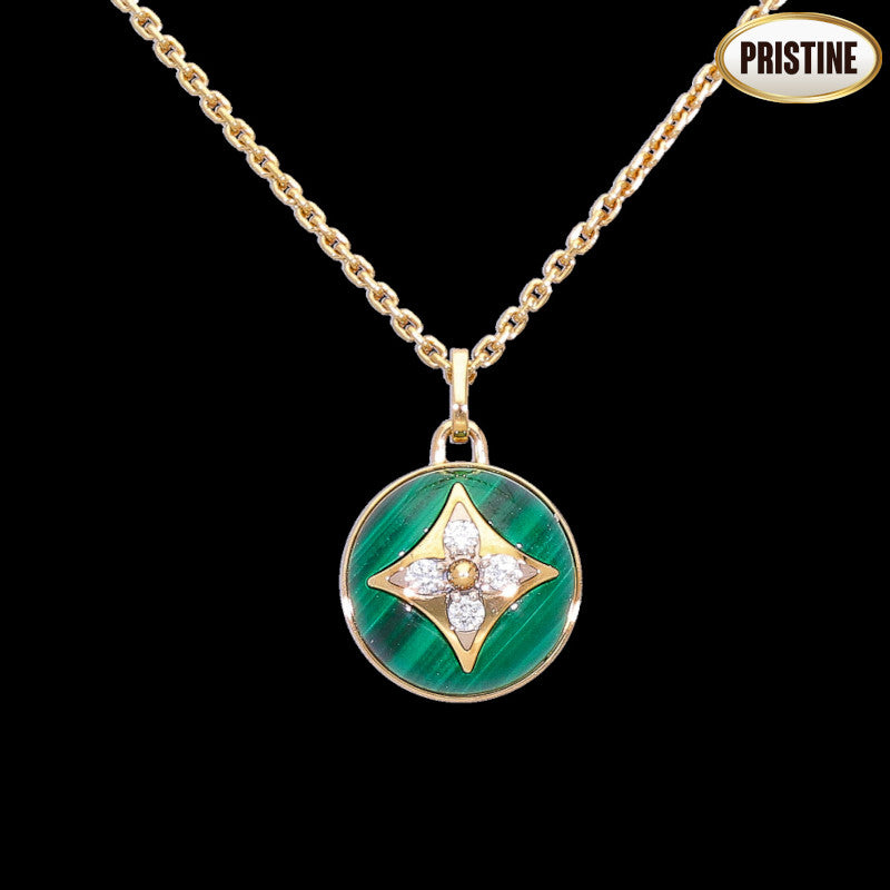 LOUIS VUITTON ルイヴィトン/750パンダンティフPMブロッサムマラカイトネックレス//Aランク/84