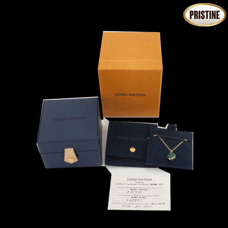 LOUIS VUITTON ルイヴィトン/750パンダンティフPMブロッサムマラカイトネックレス//Aランク/84