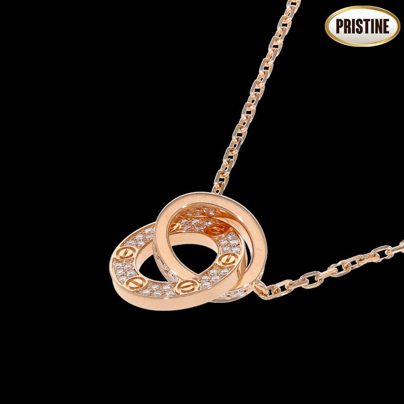 Cartier カルティエ/750ラブサークルダイヤネックレス//Aランク/84