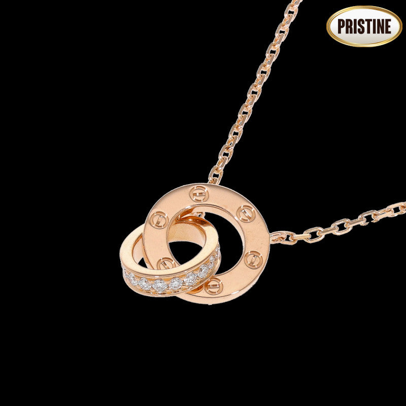 Cartier カルティエ/750ラブサークルダイヤネックレス//Aランク/84